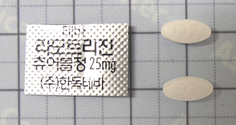 라모트리진 츄어블 정 [25mg] (Lamotrigine chewable tab [25mg])