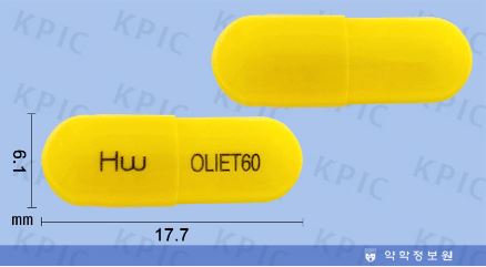 올리엣 캡슐 [60mg] (Oliet cap [60mg])