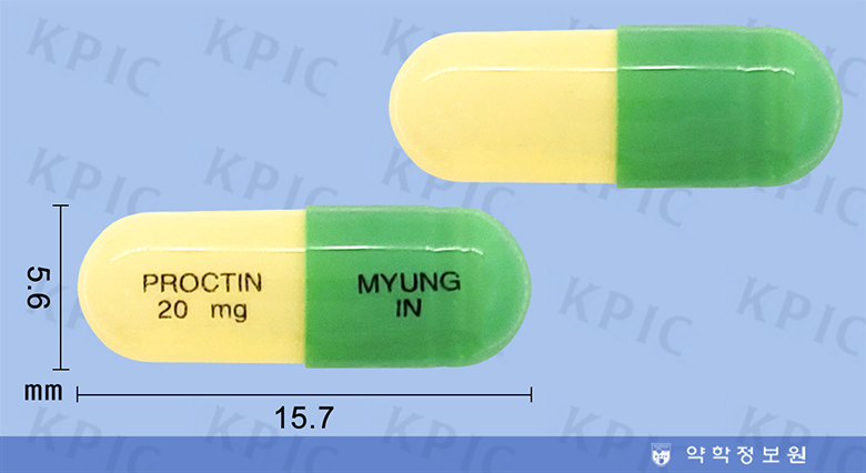 푸록틴 캡슐 [20mg] (Proctin cap [20mg])