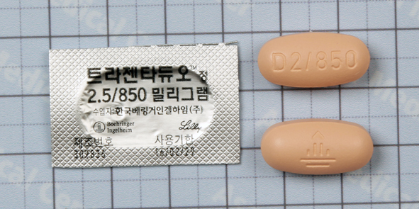 트라젠타듀오 정 2.5/850mg [1TAB] (Trajenta Duo tab 2.5/850mg [1TAB])