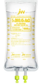 중외 5%포도당가 0.45%염화나트륨 주 [1000ml] (Dextrose 5%/0.45% sodium chloride inj (JW) [1000ml])