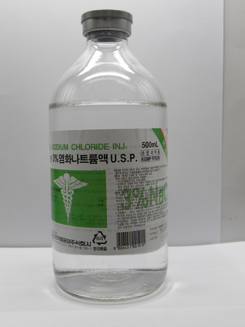 대한 염화나트륨액 3% [500ml] (Sodium Chloride inj 3% (Daihan) [500ml])