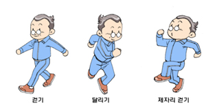 걷기/달리기/제자리걷기